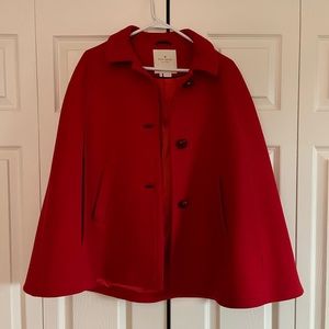 Kate Spade Wool Cape Sz M